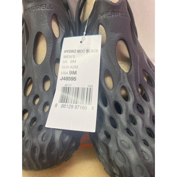 Merrell Men's Black Hydro Moc Clog  Shoe Size 9 NIB - Picture 5 of 5